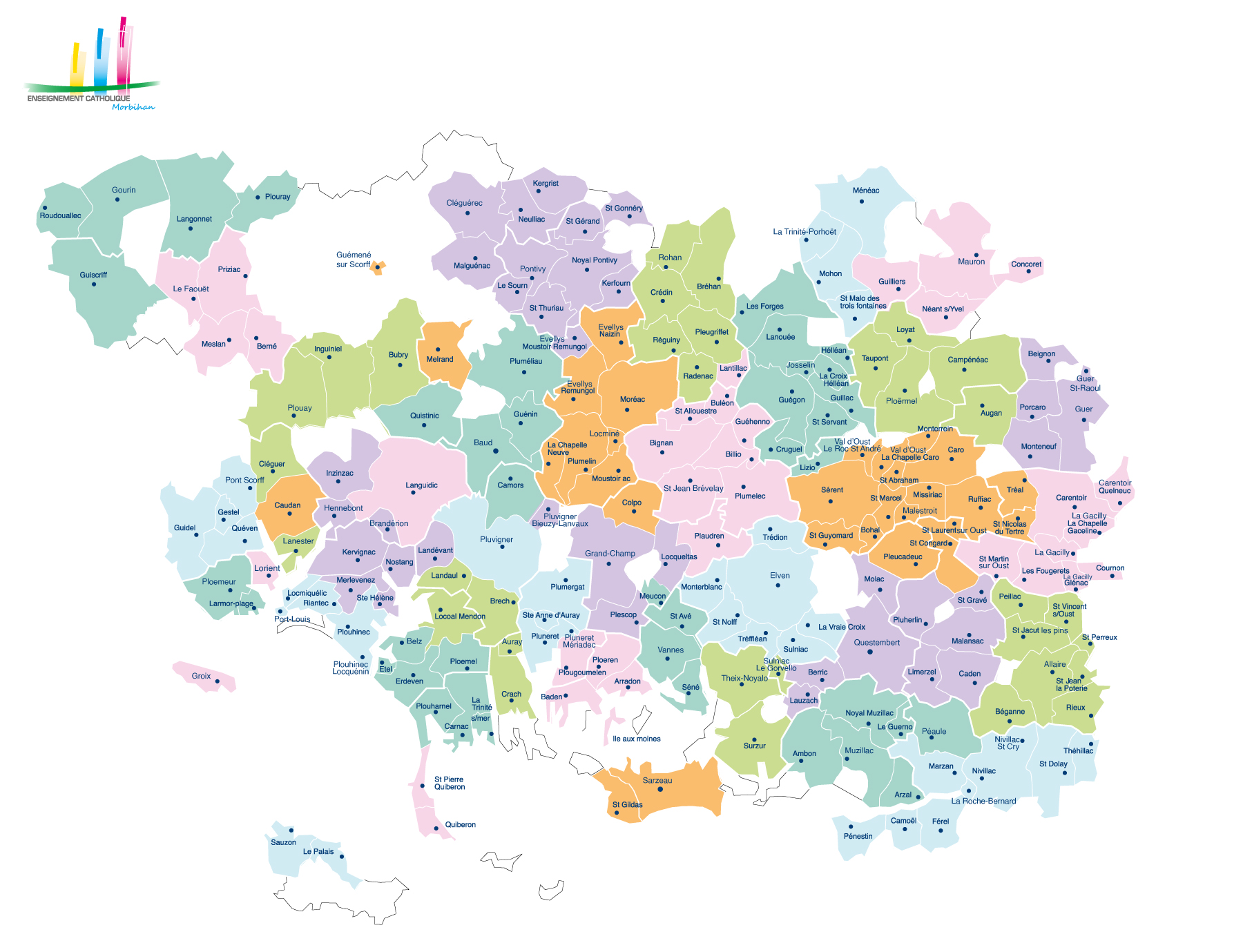 Carte établissements Morbihan 2023