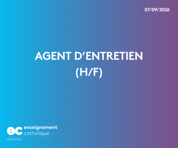 annonce agent d'entretien