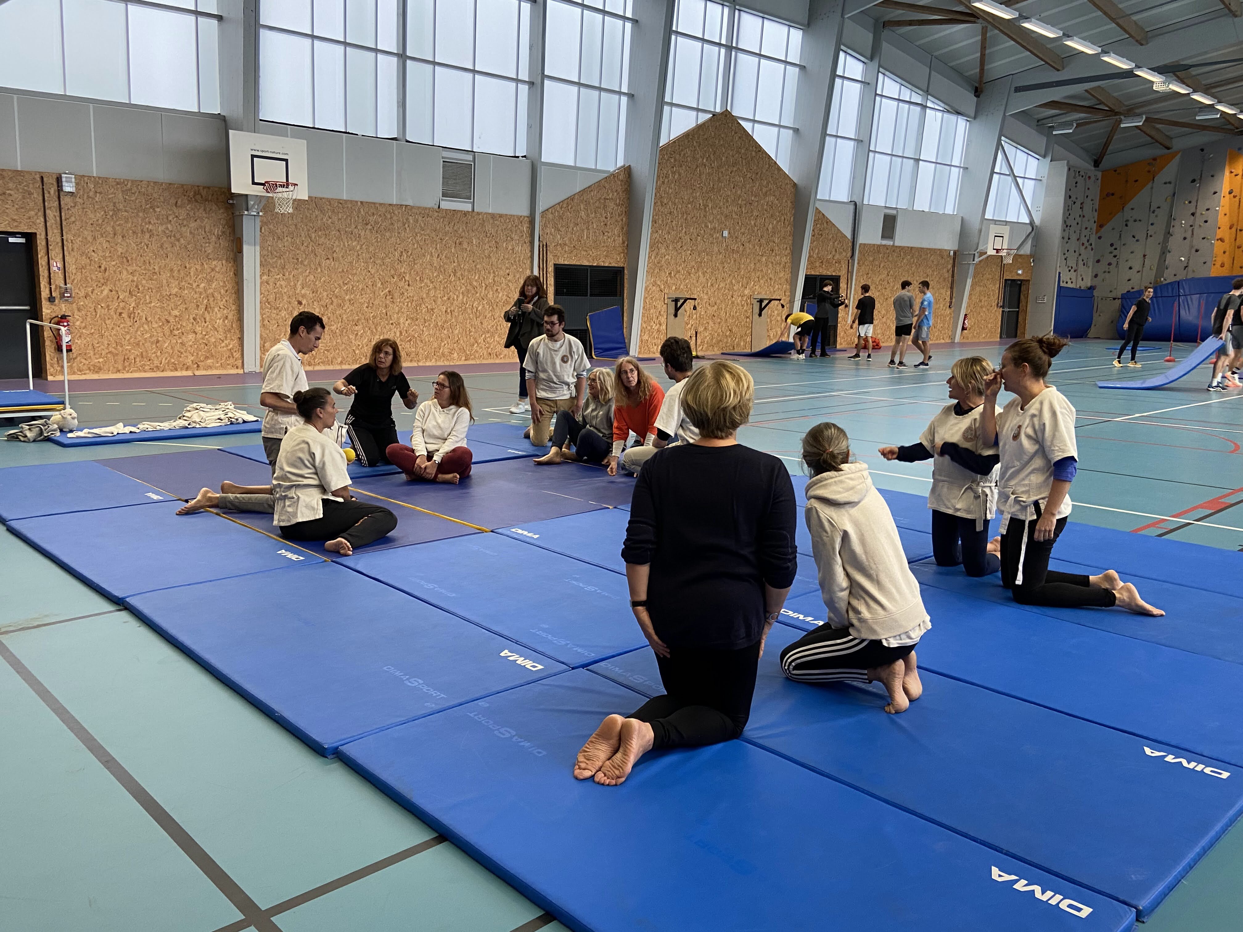 Les enseignants de la DDEC 56 ont participé à un atelier sur la lutte bretonne.