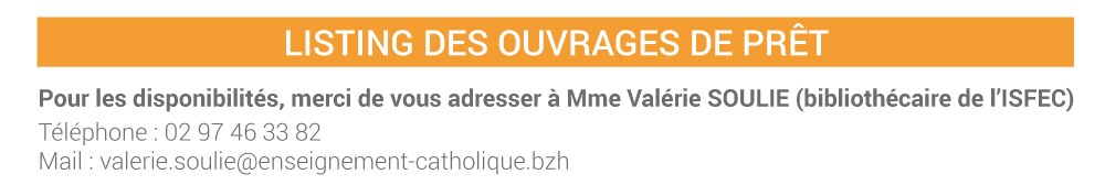 listing des ouvrage de prêt