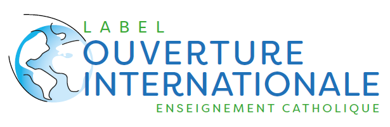 Logo label international