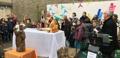 Bénédiction de l’école Saint Melec à Plumelec