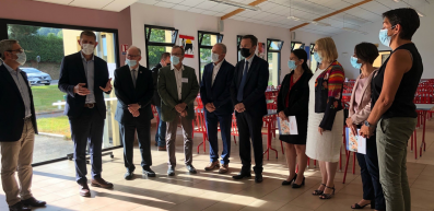 Le Président du Conseil départemental en visite au collège St Julien de Malestroit