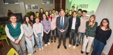 Nos élèves à la rencontre du Préfet du Morbihan 